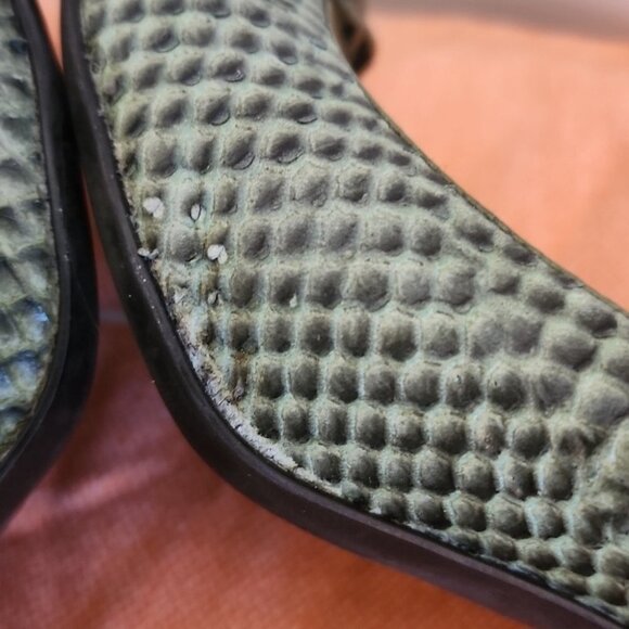 Green & Black Snakeskin Vince Camuto Women's Heels - Size 7.5 - Picture 7 of 9